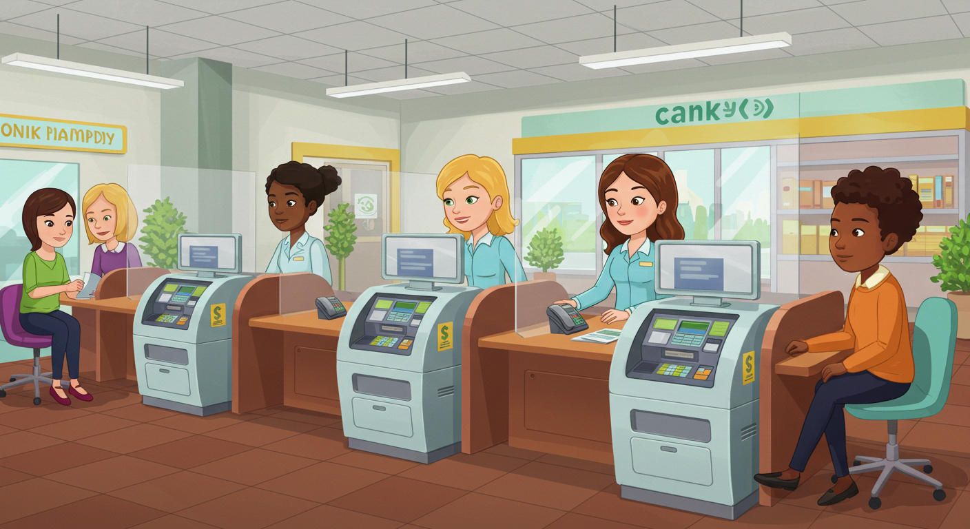 Speed and reliability in money transactions at counters