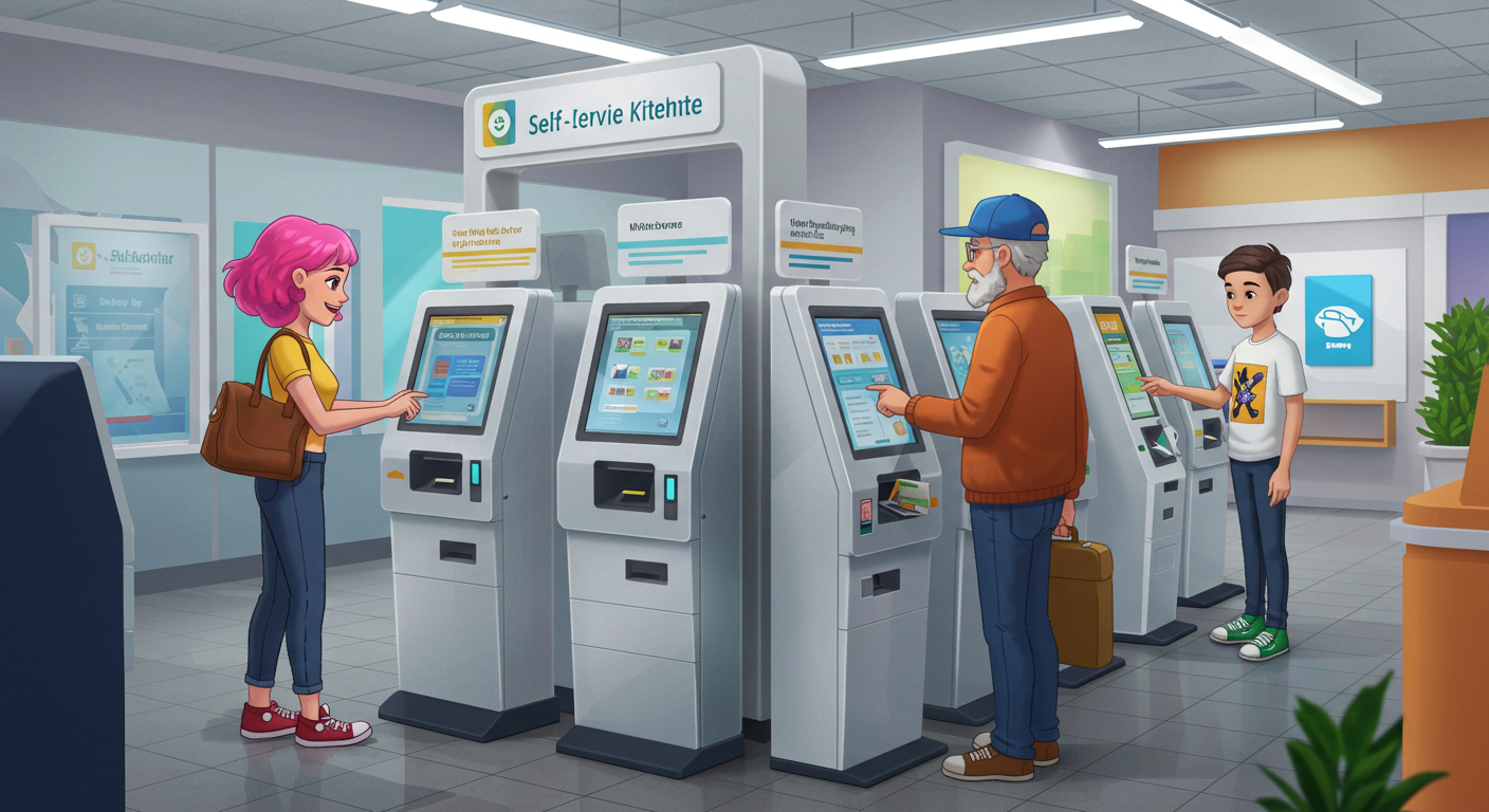 Self Service Kiosks designed for different functions