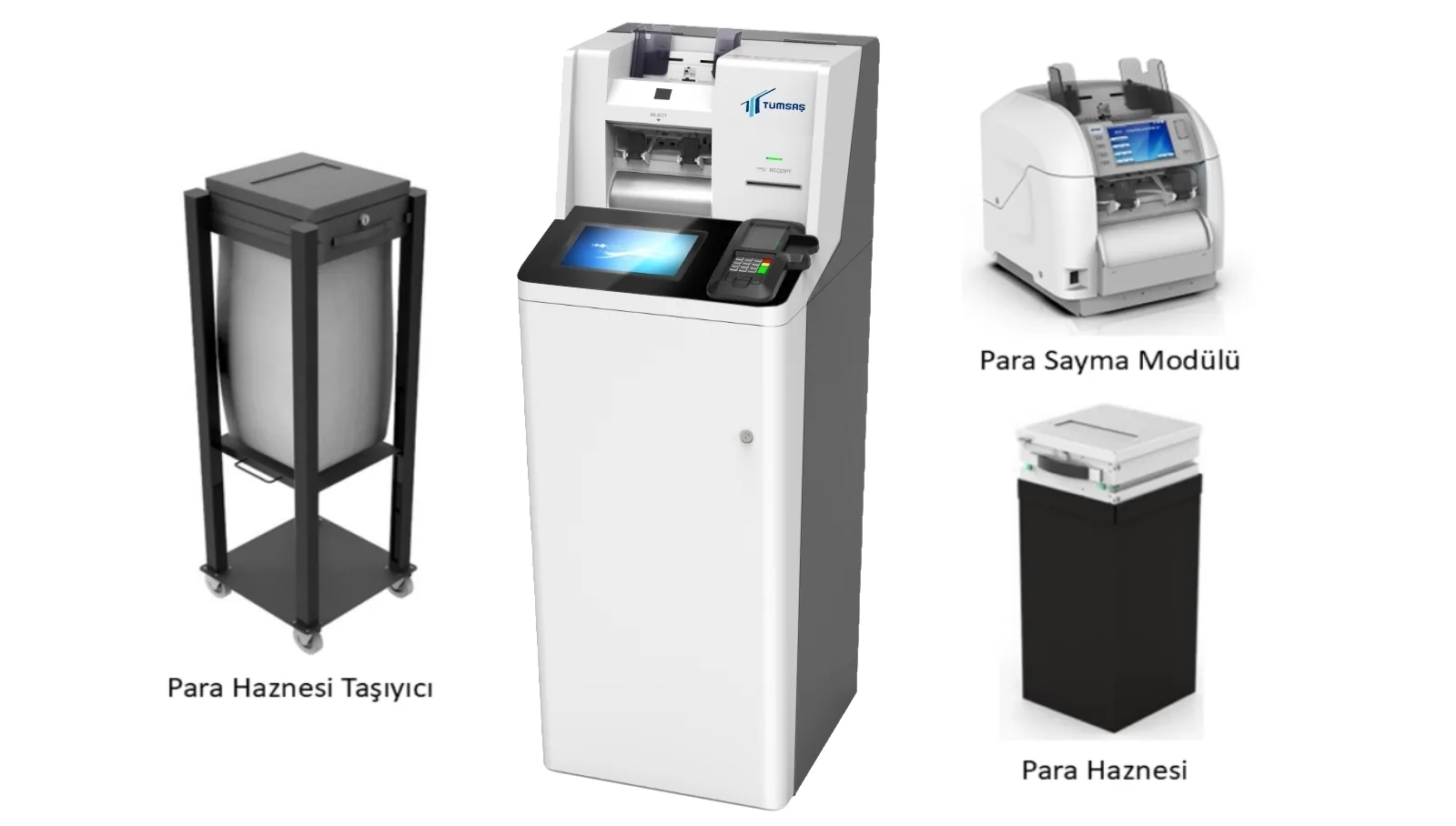 biometrik doğrulama üniteli, SDM Self-servis para yatırma makinesi, 