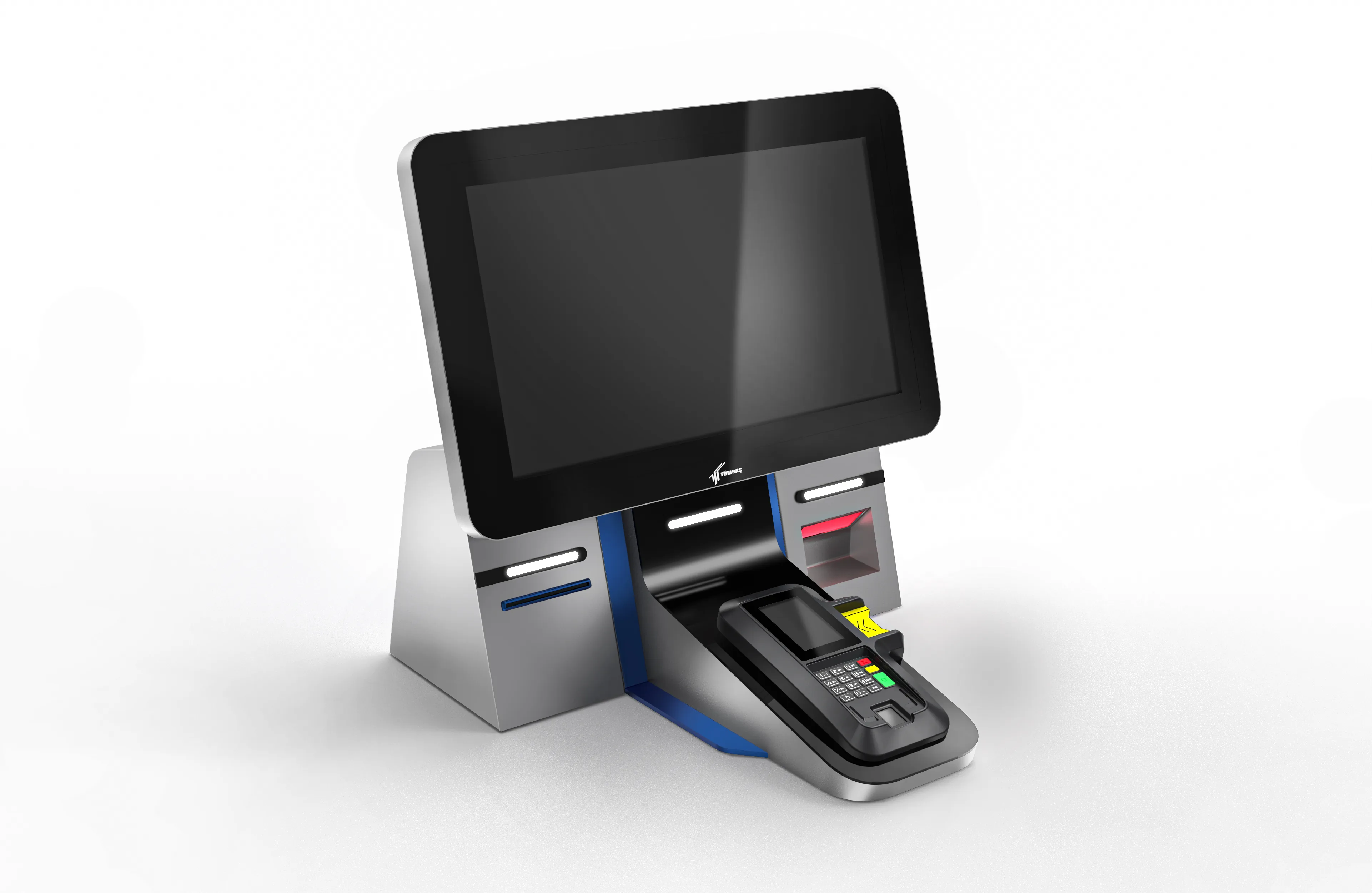 Digital visitor registration process with MRZ/OCR scanning interface.