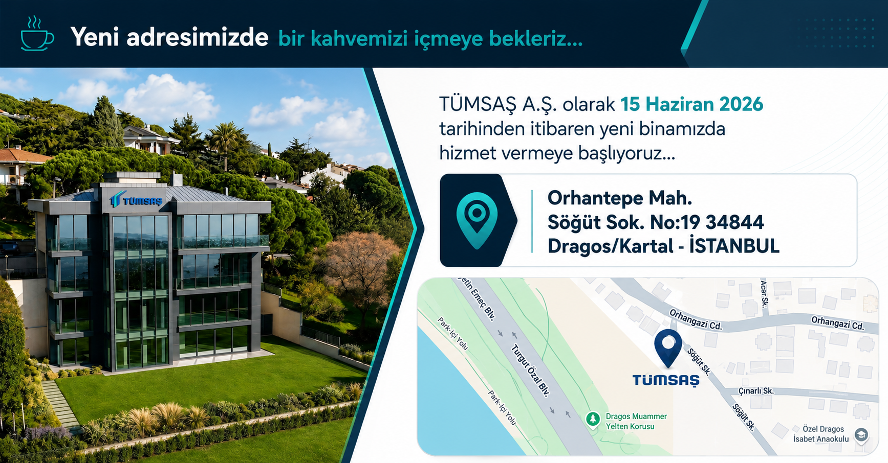 Tümsaş Taşınma Duyurusu - Yeni Adresimiz